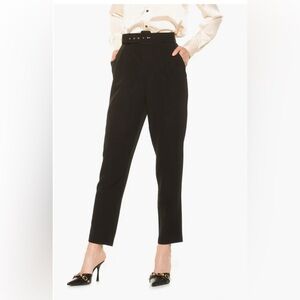 Alexia Admor Zayna Belted Cigarette High Waisted Pants Sz 8 NWT $179
